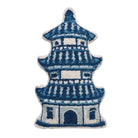 Shaped Pagoda Hooked Wool Throw Pillow, 12x18 inch, front view