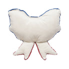 Reverse side of the Shaped Patriotic Bow Hooked Wool Throw Pillow, 16x16 inch