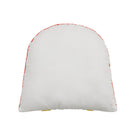 Reverse side of the Shaped Rainbow Embroidered Throw Pillow, 16x16 inch