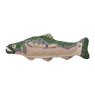 Shaped Salmon Hooked Wool Throw Pillow, 8x22 inch, front view