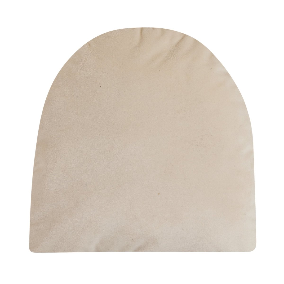 Reverse side of the Snow Globe Shaped Hooked Wool Christmas Throw Pillow, 14x14 inch