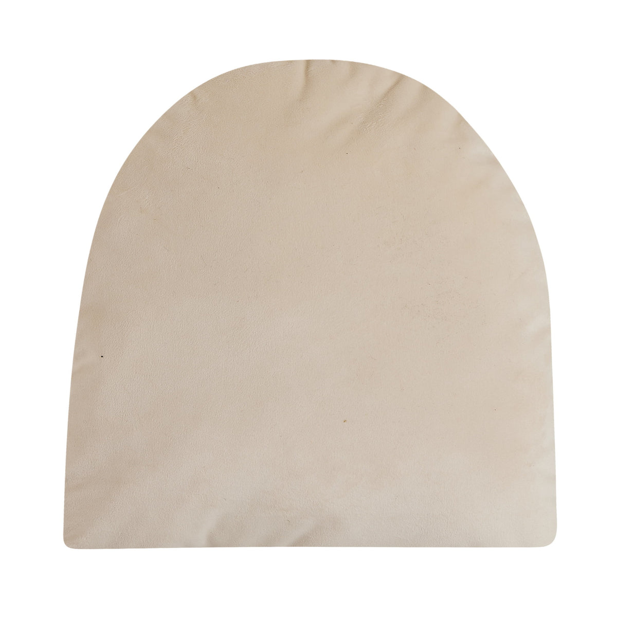 Reverse side of the Snow Globe Shaped Hooked Wool Christmas Throw Pillow, 14x14 inch