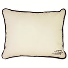 South Carolina Gamecocks Embroidered College Pillow - back view showing velvet backing and zipper