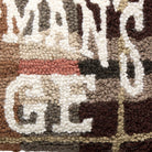Sportsman's Lodge Hooked Wool Throw Pillow, close-up detail
