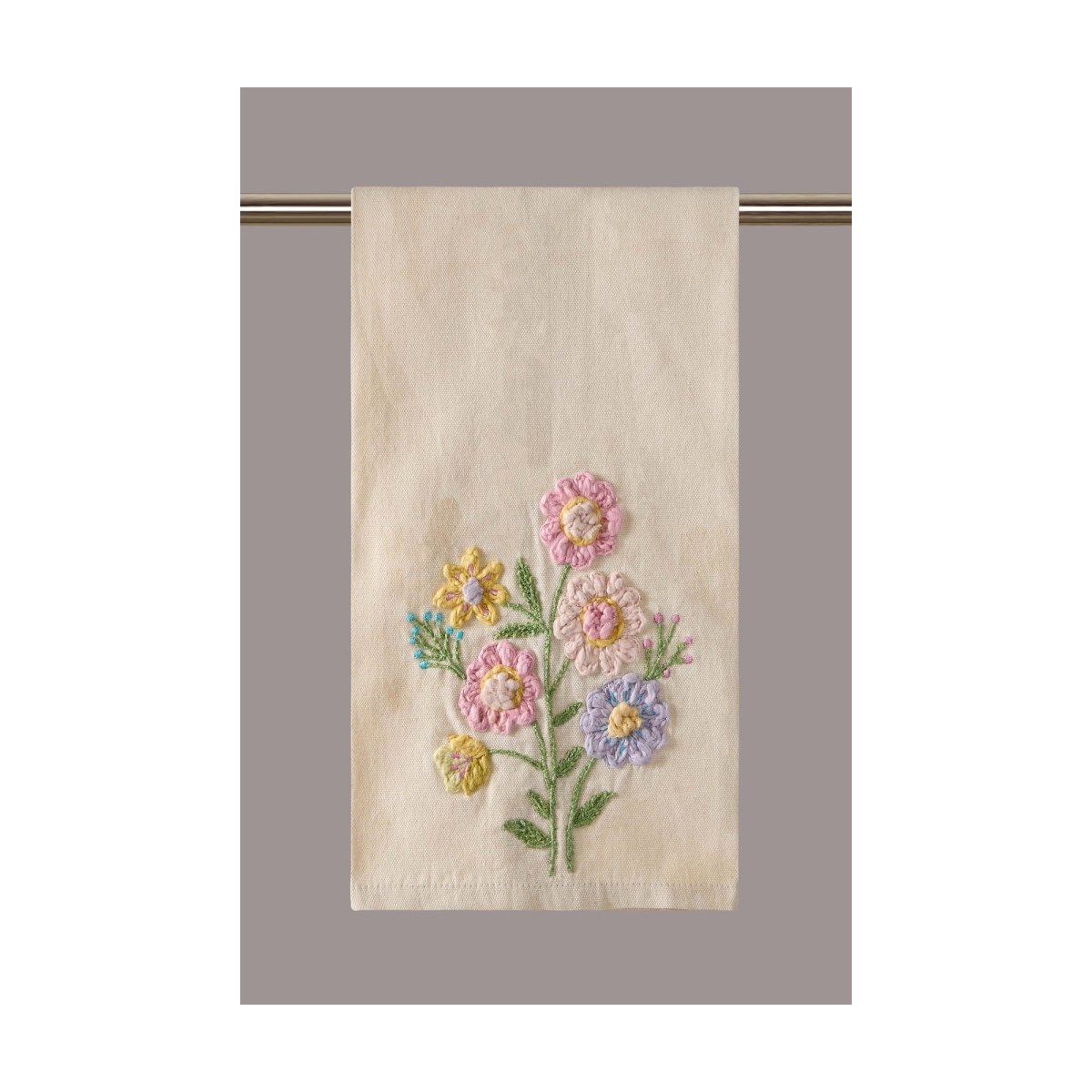 Spring Floral Kitchen Towel, 18x25 inch, front view
