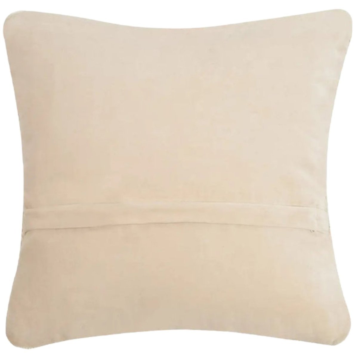 Soft velvet back with hidden zipper and removable cover on the sunflower floral hand-hooked wool throw pillow, 10x10 inch, polyester insert included.