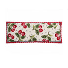 Sweet Cherry Hooked Wool Throw Pillow, 8x20 inch, front view