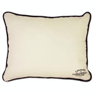 Tennessee Volunteers Embroidered College Pillow - back view showing velvet backing and zipper