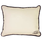 Texas Tech University Red Raiders Embroidered College Pillow - back view showing velvet backing and zipper