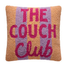 The Couch Club Hooked Wool Throw Pillow, 14x14 inch, front view