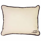 University of Florida Gators Embroidered College Pillow - back view showing velvet backing and zipper