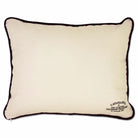 University of Iowa Hawkeyes Embroidered College Pillow - back view showing velvet backing and zipper