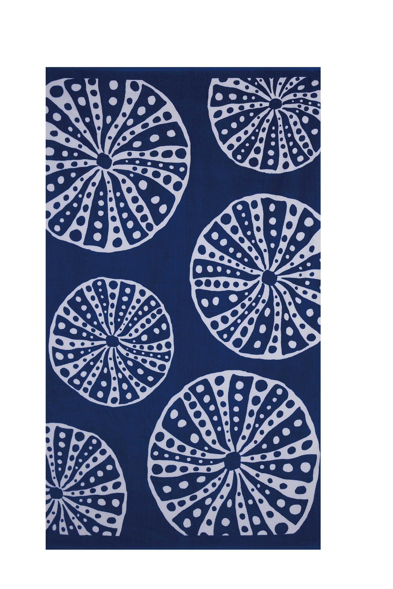 Urchin Beach Towel, 35x60 inch, closer view of the beach towel