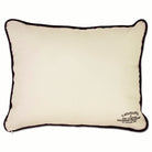 Virginia Commonwealth University Rams Embroidered College Pillow - back view showing velvet backing and zipper