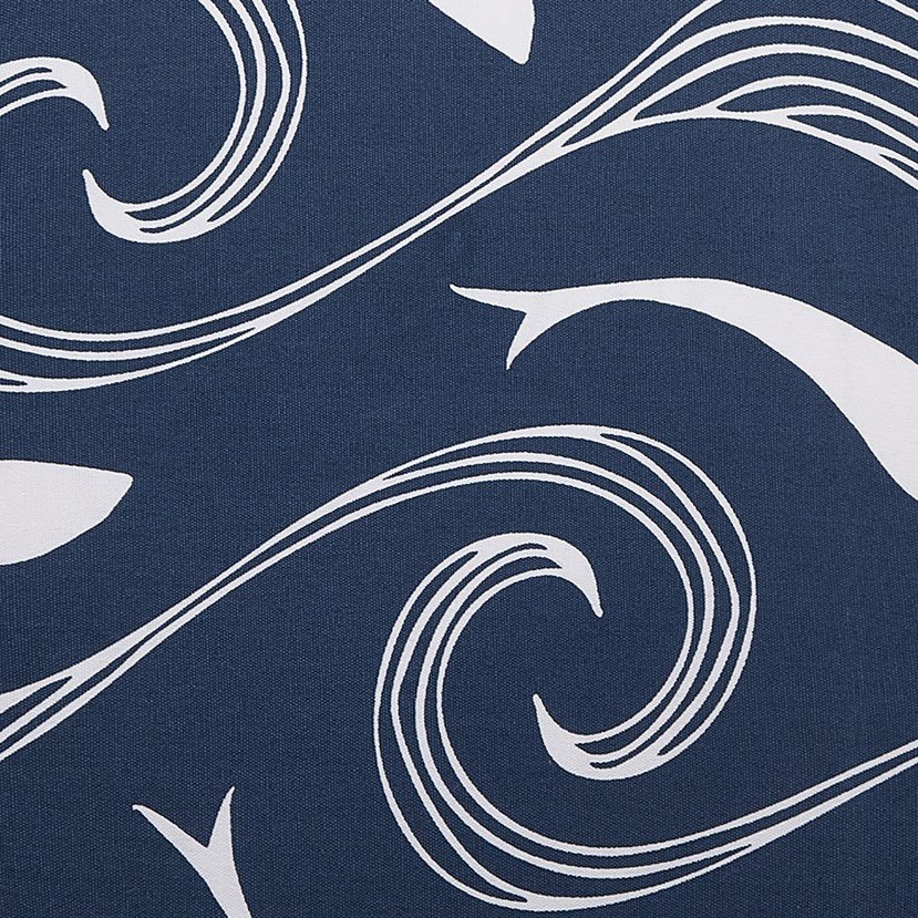 Wave Sand Fish Printed Throw Pillow, close-up detail