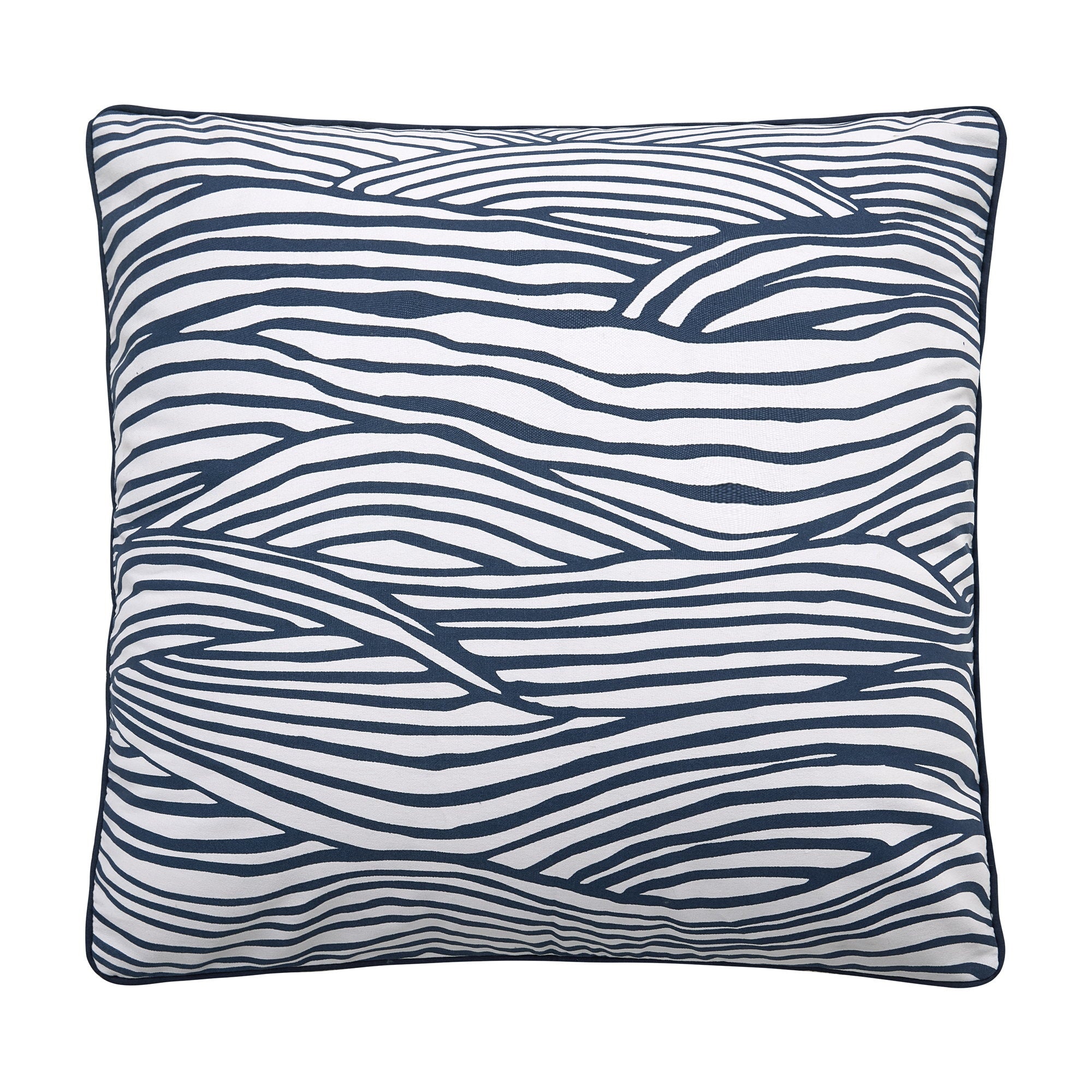Waves Printed Throw Pillow, 20x20 inch, front view