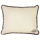 West Virginia University Mountaineers Embroidered Throw Pillow - back view showing velvet backing and zipper