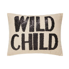 Wild Child Sequin Embroidered Throw Pillow, 14x18 inch, front view
