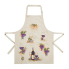 Wine Printed Apron, 28x34 inch, front view